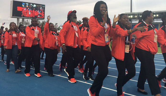 Team TTO Bahamas 2017 Commonwealth Youth Games Opening Ceremony