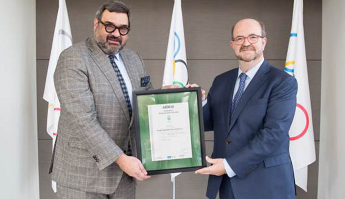 Yiannis Exarchos (L) and Manuel Romero (R).Photo Courtesy of OBS and the Olympic Channel.