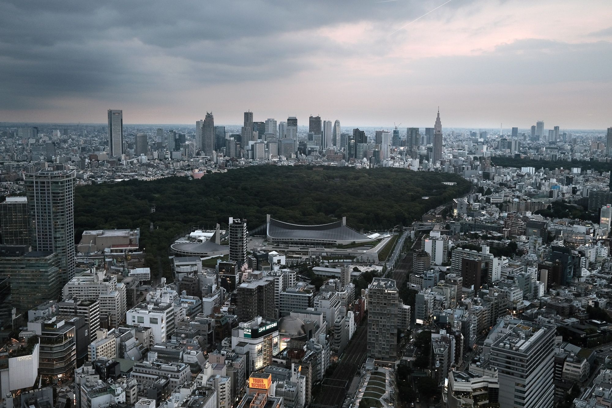 The Yoyogi National Stadium, with its unique roof design, was built for the 1964 Olympics.   Photographer: Soichiro Koriyama/Bloomberg