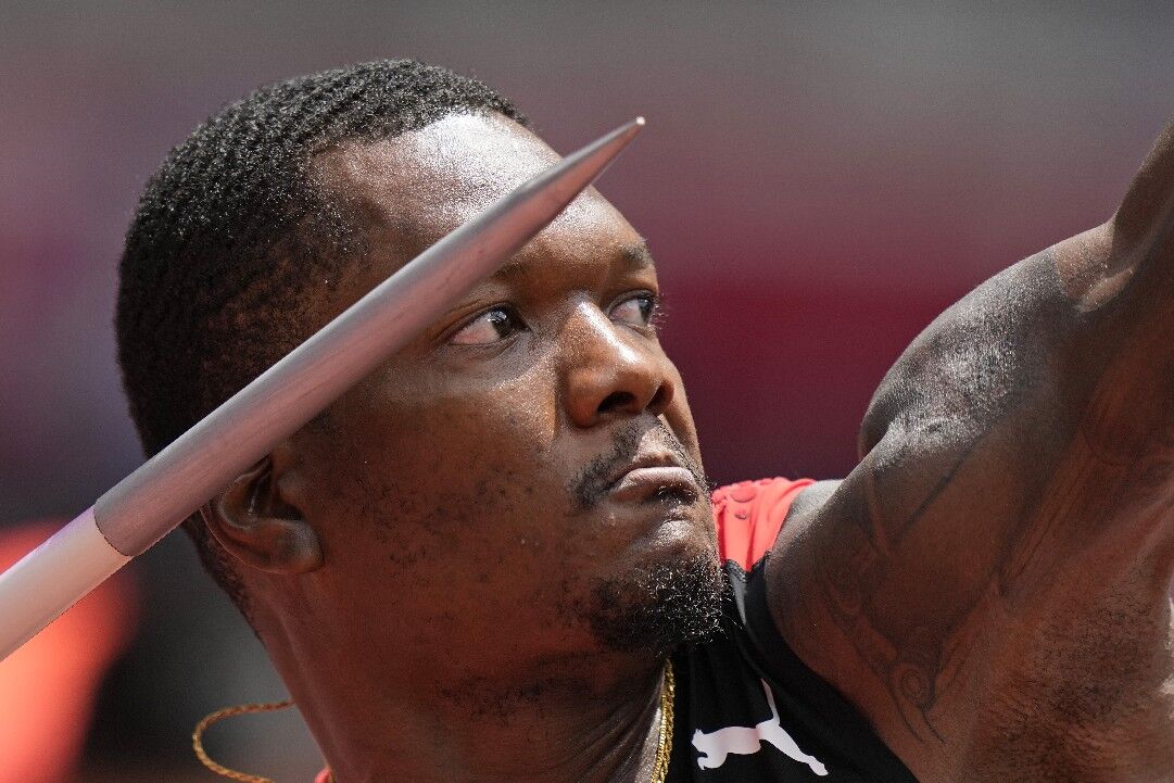 CAME UP SHORT: T&T’s Keshorn Walcott competing in the qualification round of the Men’s Javelin at the 2020 Summer Olympics, in Tokyo, last week Wednesday. —Photo: AP