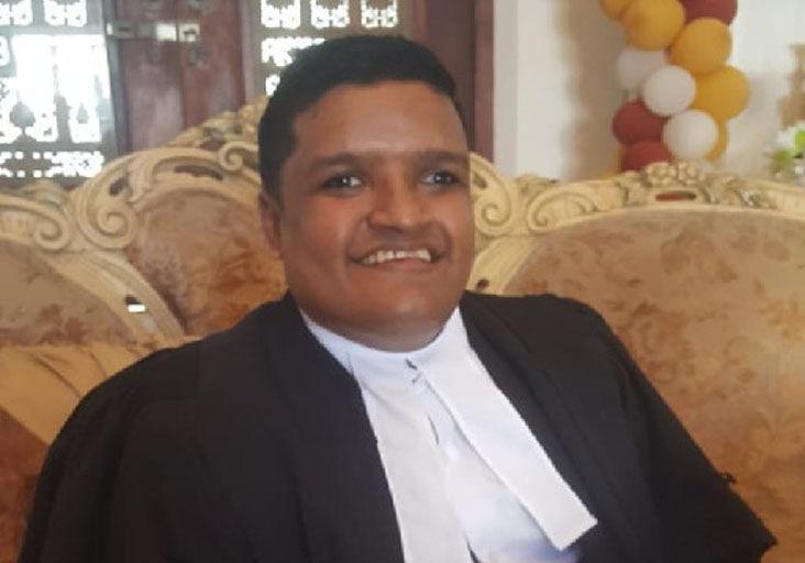 ‘Education opens doors’: Subash Jamuna on the day he was called to the Bar, in a virtual ceremony.