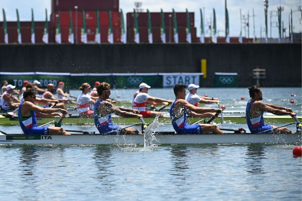 Italy's Bruno Rosetti, who competed in the heats of the fours but was forced to miss the final after testing positive for COVID-19, has been awarded a bronze medal by the IOC ©Getty Images