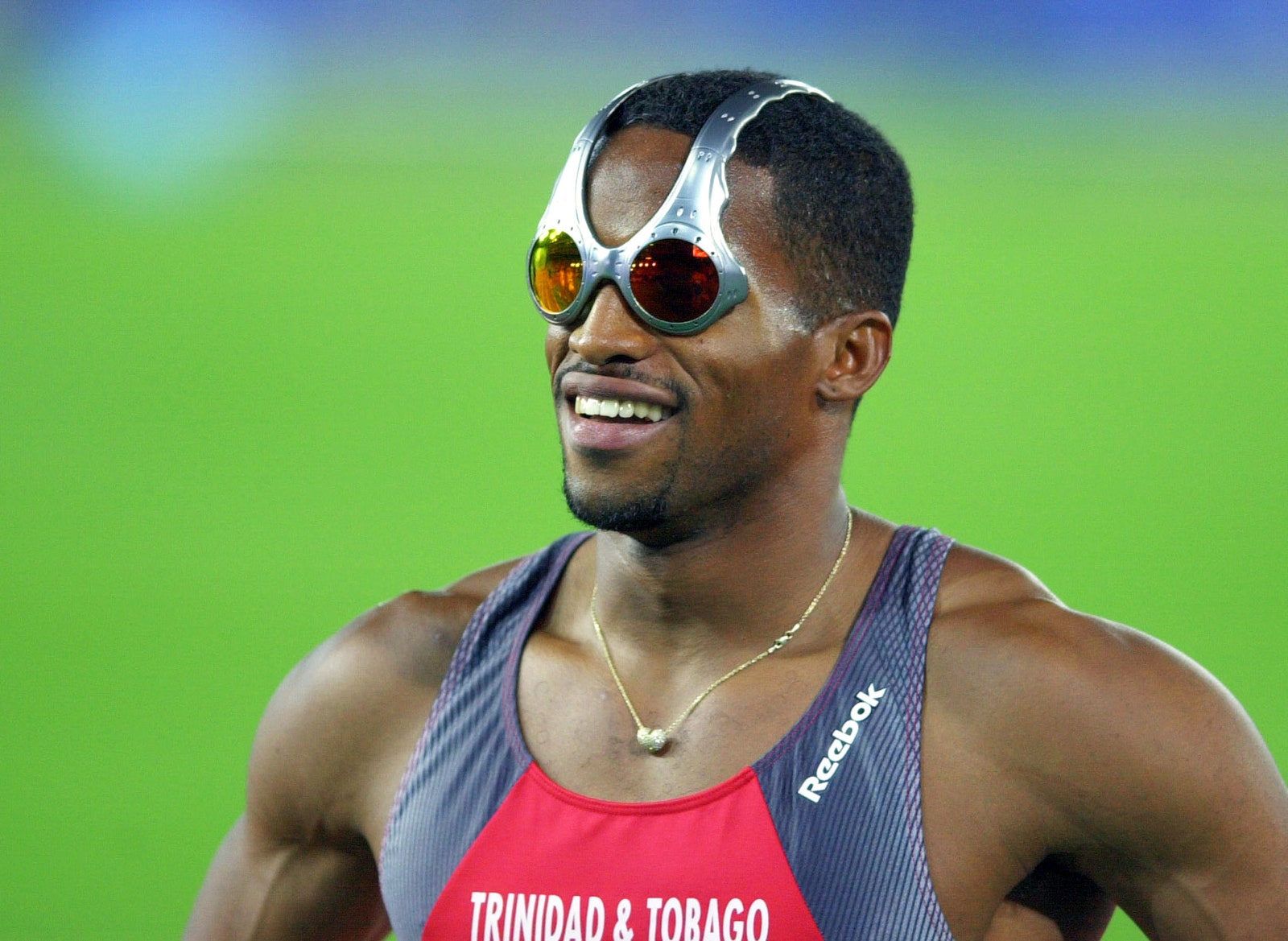 Ato Boldon in Oakley’s OVERTHETOPS  at the Sydney Olympics in 2000. FRANCOIS MARIT