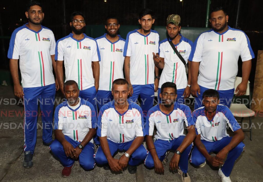 Members of D’ Crushers attend the launch of the Harvard Club April Fest Windball Cricket tournament, on Friday, at the Harvard Club, St Clair. - ROGER JACOB (Image obtained at newsday.co.tt)