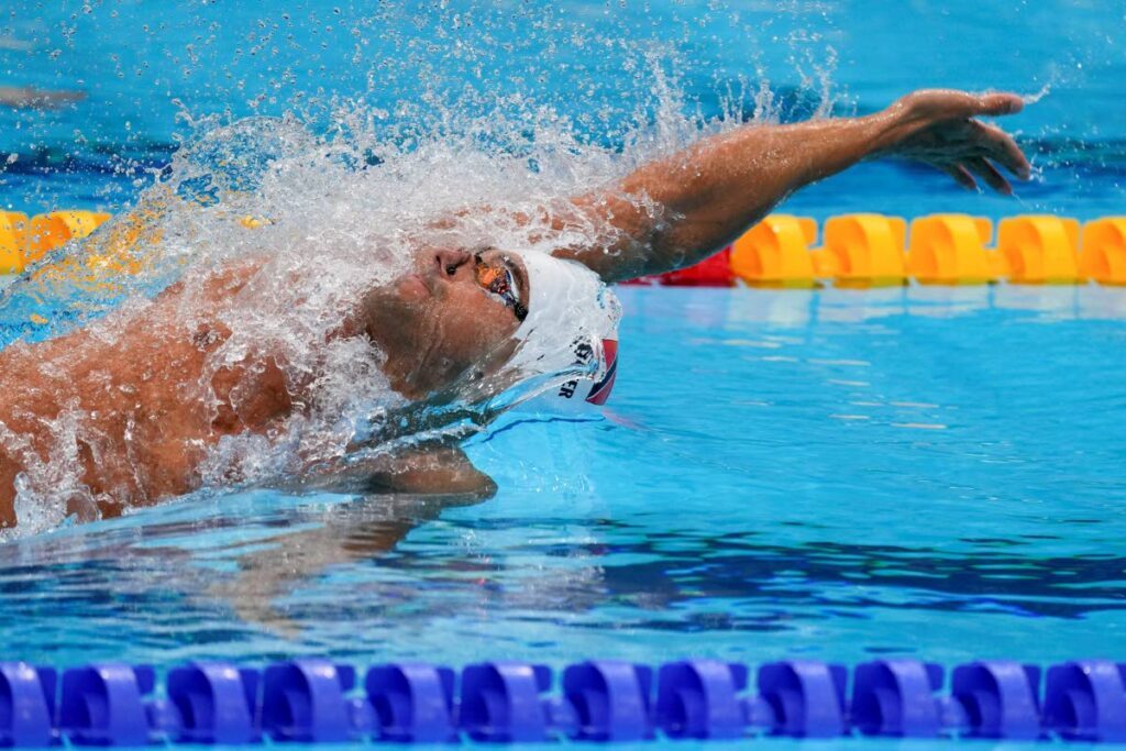 Trinidad and Tobago swimmer Dylan Carter. - AP Photo (Image obtained at newsday.co.tt)