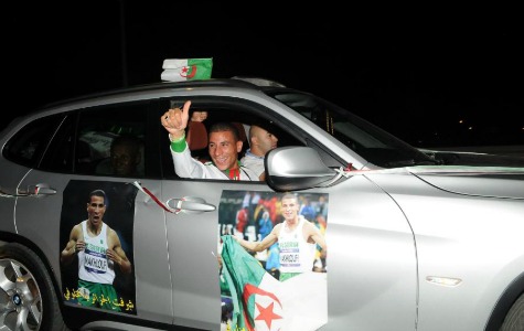Sporting prowess: Taoufik Makhloufi is the only Algerian to have won a medal at the London 2012 Olympics