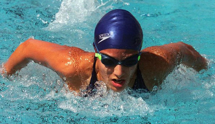 Samar Nassar, two-time Jordanian Olympic swimmer, was awarded the IOC’s Women and Sport Award for Asia in recognition of her work helping promote gender equality through football in the Middle East. (AFP) Samar Nassar, two-time Jordanian Olympic swimmer, was awarded the IOC’s Women and Sport Award for Asia in recognition of her work helping promote gender equality through football in the Middle East. (AFP)